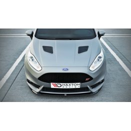 Накладка сплиттер на передний бампер вариант 3 на Ford Fiesta MK7 VII ST рестайл